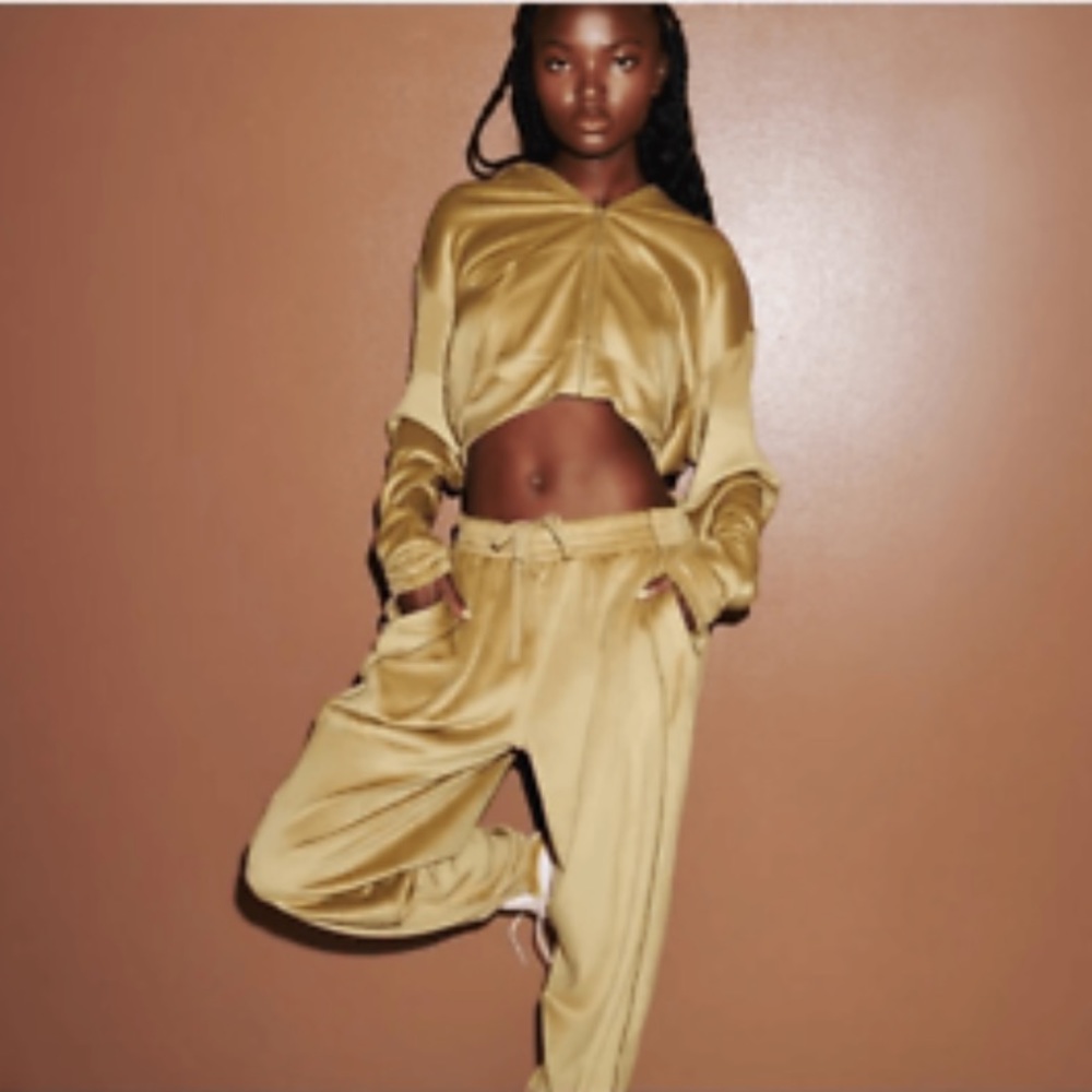 Skims velour high waist jogger NWT